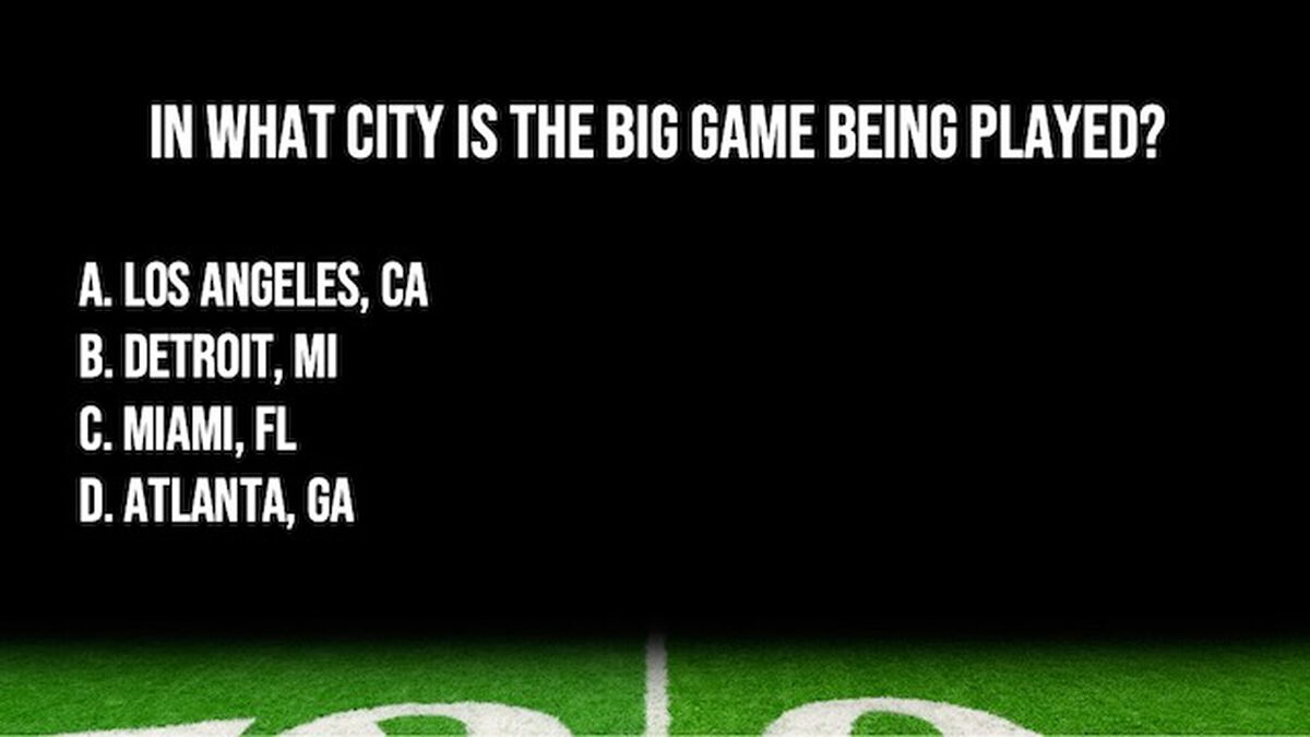 2022 Big Game Trivia and Predictions image number null